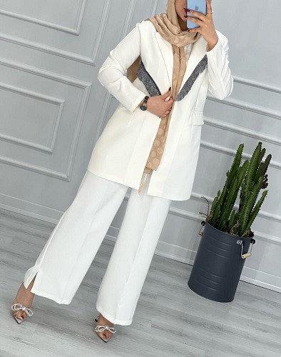 0266_مانتو کتی مزونی یقه شاین