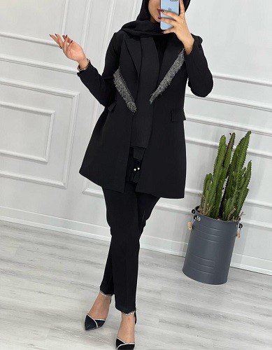 0266_مانتو کتی مزونی یقه شاین