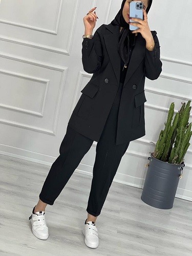 0276_ کت شلوار مام استایل موکا