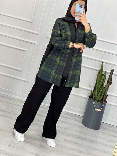 0294_کتی چهارخونه ستین