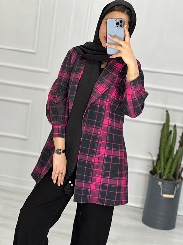 0294_کتی چهارخونه ستین