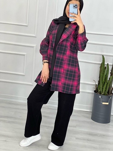 0294_کتی چهارخونه ستین