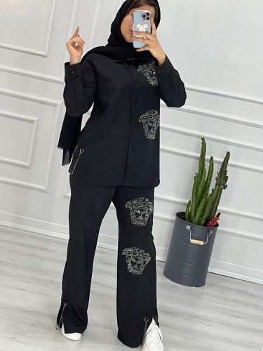 0302_ست مانتو شلوار مزونی ورساچه