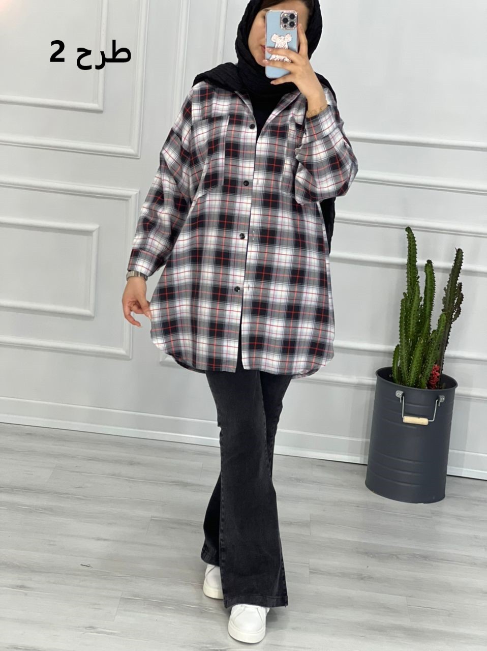 0315_ مانتو چهارخونه نسیم