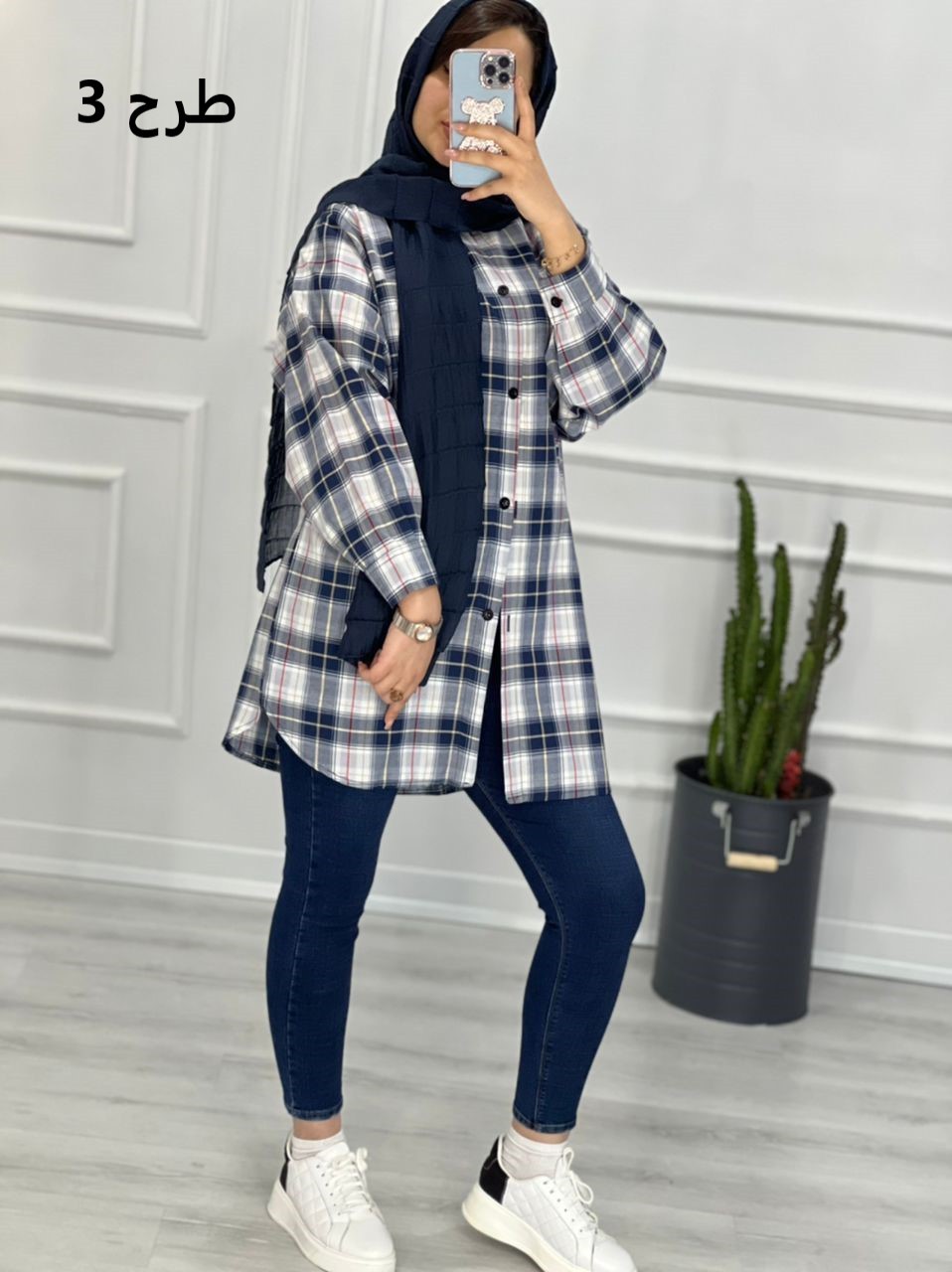 0315_ مانتو چهارخونه نسیم