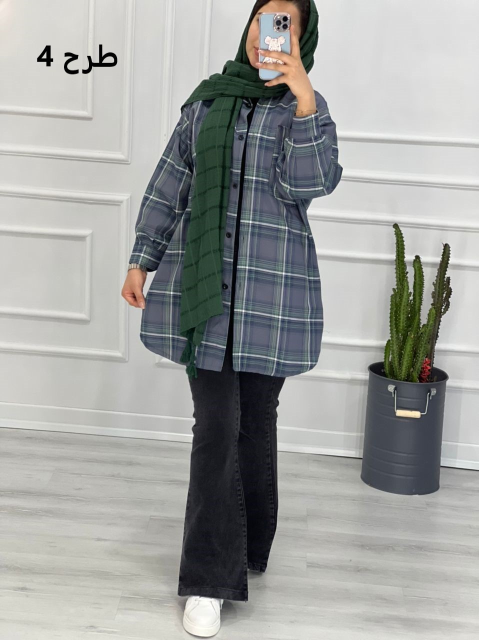 0315_ مانتو چهارخونه نسیم