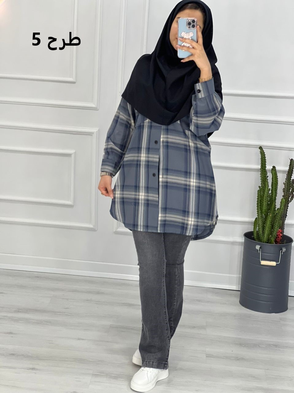 0315_ مانتو چهارخونه نسیم