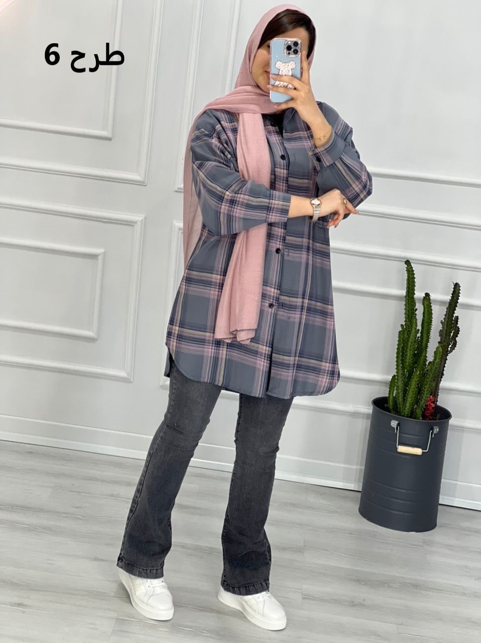 0315_ مانتو چهارخونه نسیم