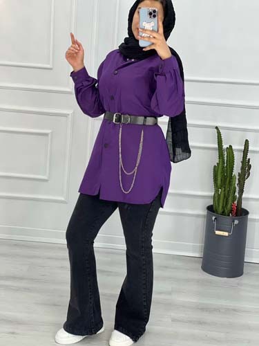 0314_ مانتو جلو دکمه تینا