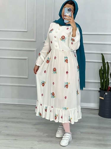 0337_پیراهن ساحلی گلرخ خیلی خانومانه و نانا