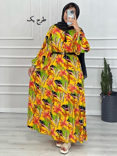 0365_پیراهن بلند هاوایی