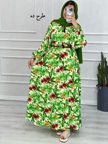 0365_پیراهن بلند هاوایی