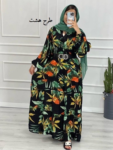 0365_پیراهن بلند هاوایی