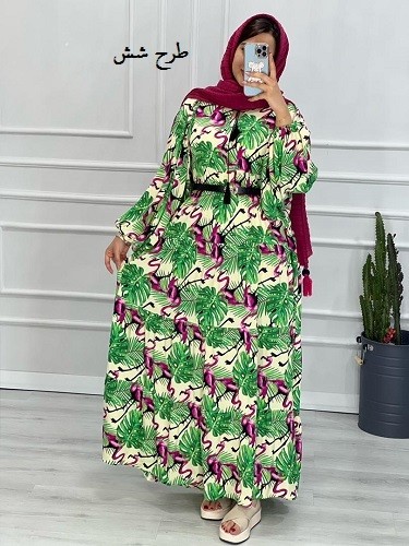 0365_پیراهن بلند هاوایی