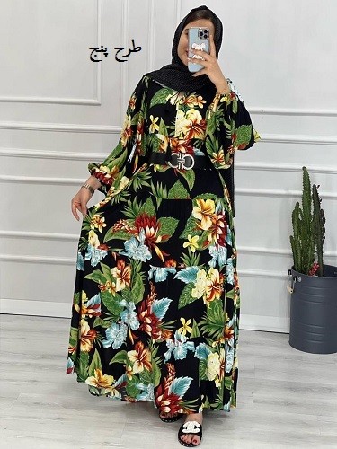 0365_پیراهن بلند هاوایی