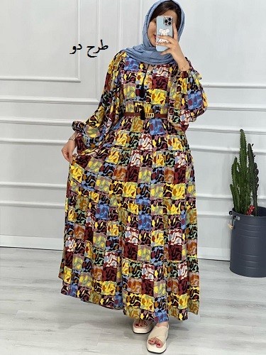 0365_پیراهن بلند هاوایی