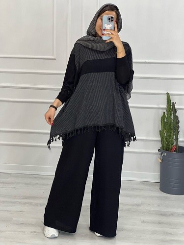 0377_ ست مانتو شلوار مزونی ژرفا