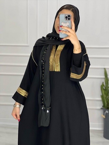 0390-مانتو عبایی زرین