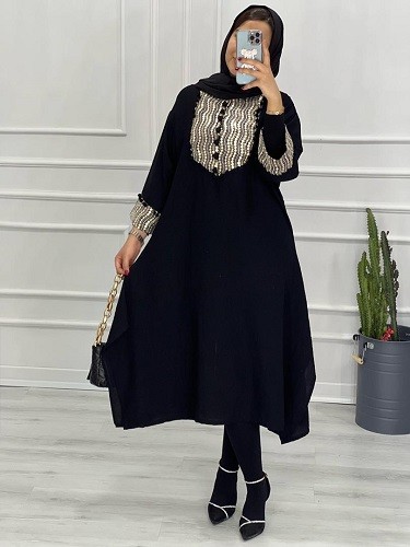 0393-مانتو مزونی مروارید