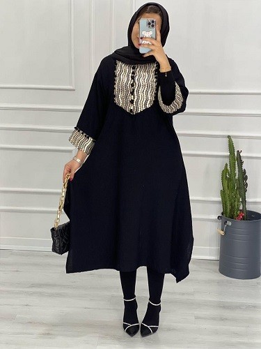 0393-مانتو مزونی مروارید