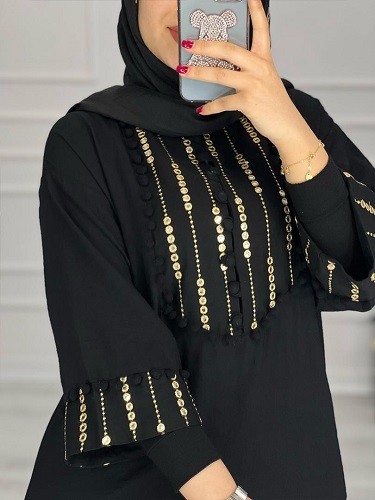 0393-مانتو مزونی مروارید