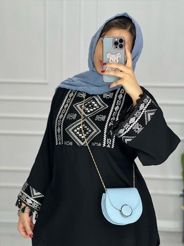 0403-مانتو پنل دار شهرزاد