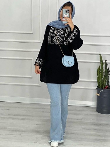 0403-مانتو پنل دار شهرزاد