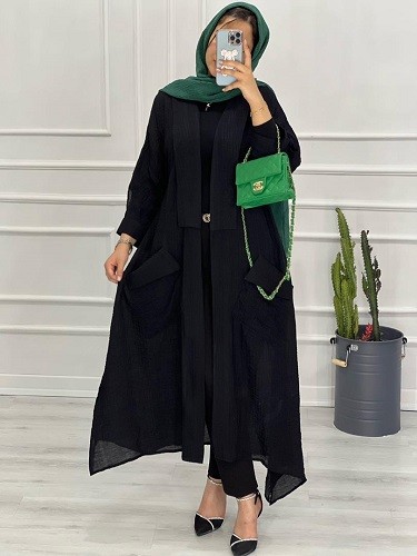 0413-مانتو بلند مانلی