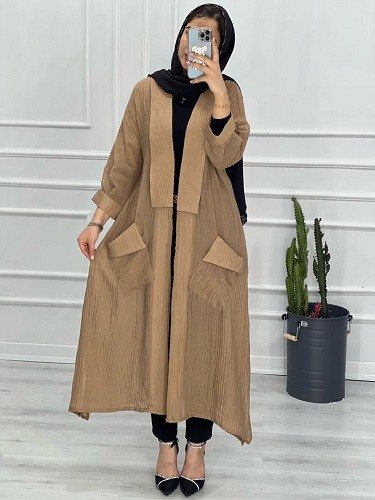 0413-مانتو بلند مانلی