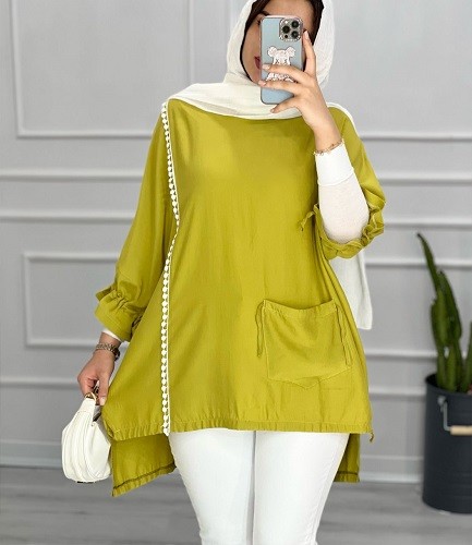 0417- مانتو آستین چین مهیسا