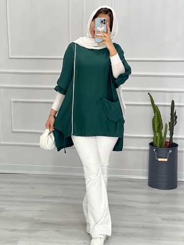 0417- مانتو آستین چین مهیسا