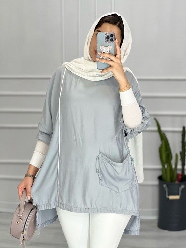 0417- مانتو آستین چین مهیسا