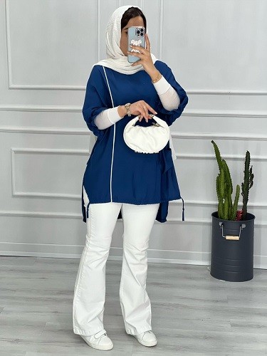 0417- مانتو آستین چین مهیسا