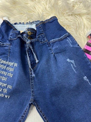 14282-شلوار جین مام فیت