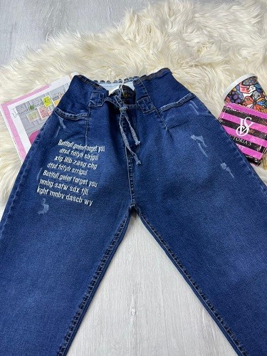 14282-شلوار جین مام فیت