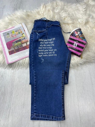 14282-شلوار جین مام فیت