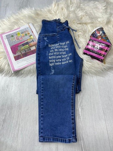 14283-شلوار جین مام فیت