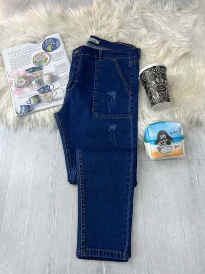 14274-شلوار جین مام فیت