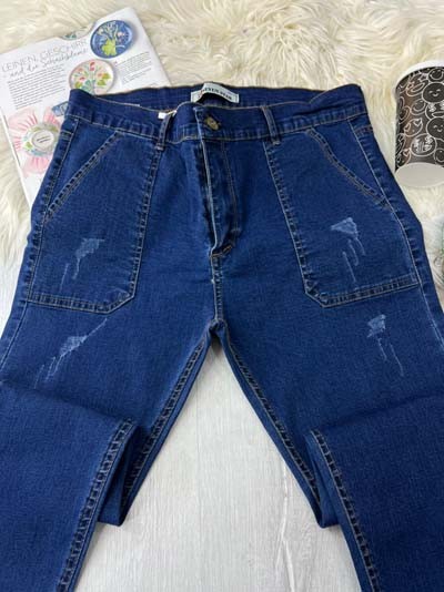 14274-شلوار جین مام فیت