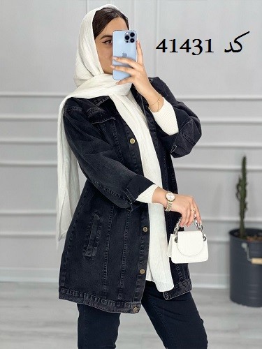 0409- کت جین ذغالی