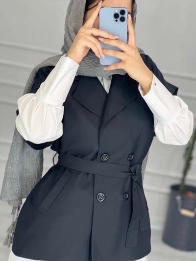 0433- ست دوتیکه وست و شومیز دلوین