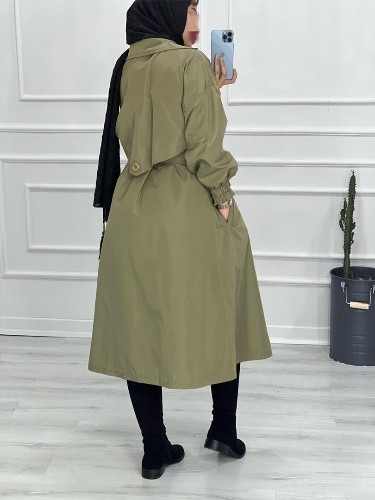 0435- بارونی مزونی بلند آستردار الیزابت