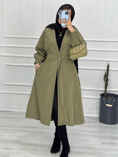 0435- بارونی مزونی بلند آستردار الیزابت