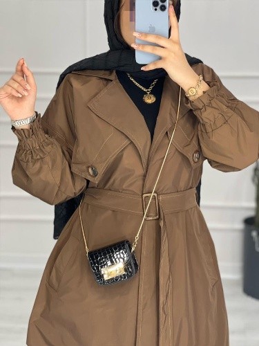 0435- بارونی مزونی بلند آستردار الیزابت