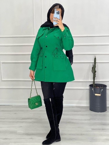 0436- مانتو پاییزه تیفانی