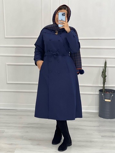 0438- بارونی مزونی آستردار ماهان