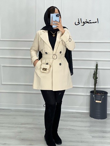 0441- مانتو پاییزه مزونی شیکان