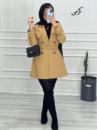 0441- مانتو پاییزه مزونی شیکان