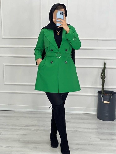 0441- مانتو پاییزه مزونی شیکان