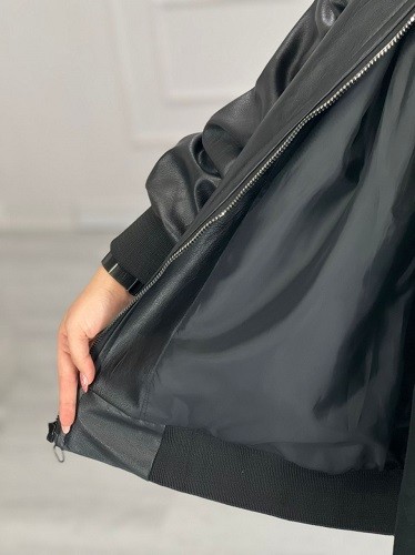 0443-کاپشن چرم آستردار میکی موس